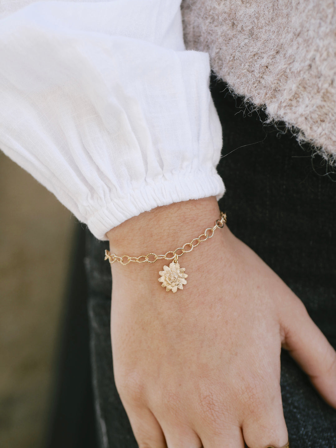 Bracelet Plaqué Or Origami Saunier