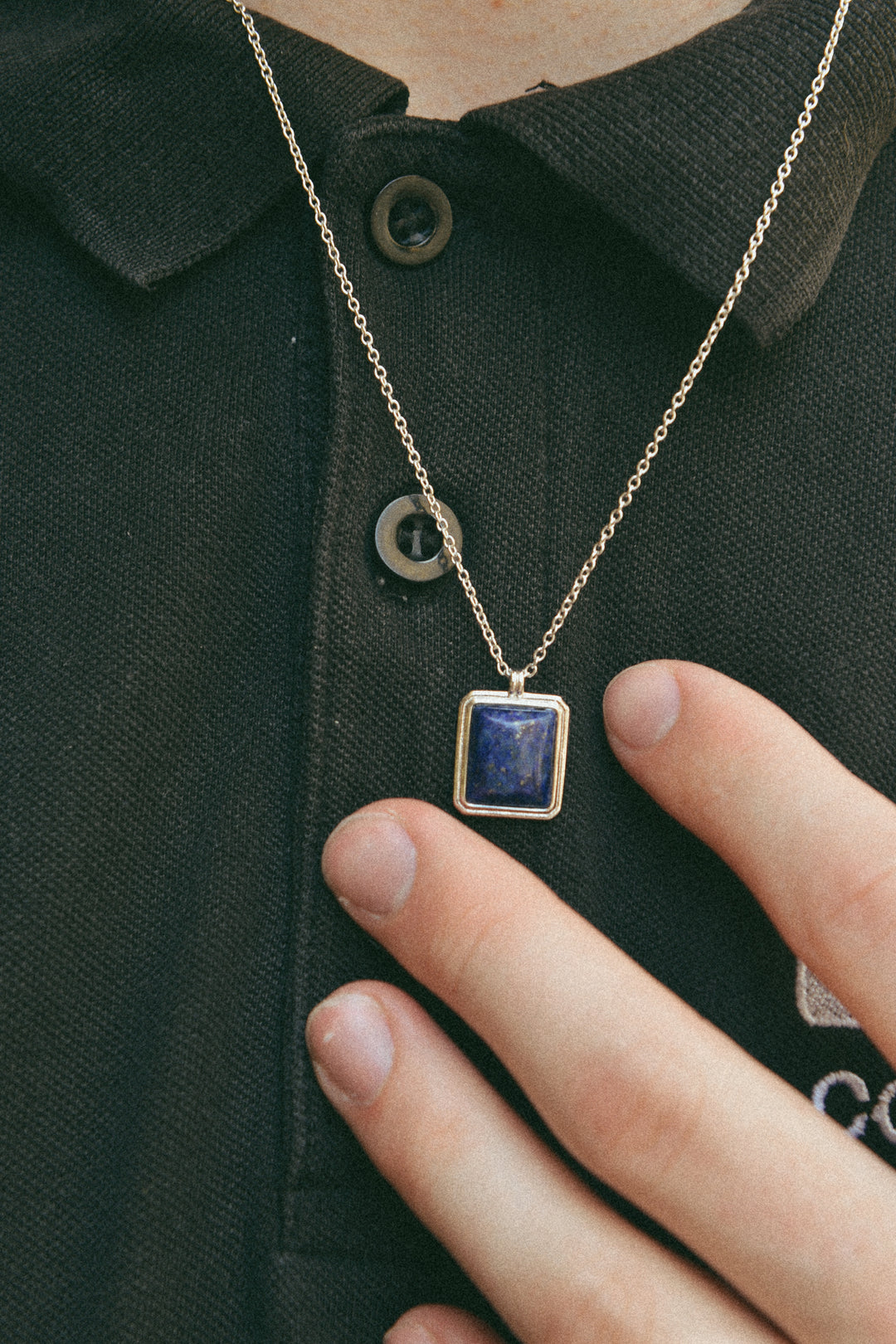 Collier Homme Lapis Lazuli & Argent 925 Daniel