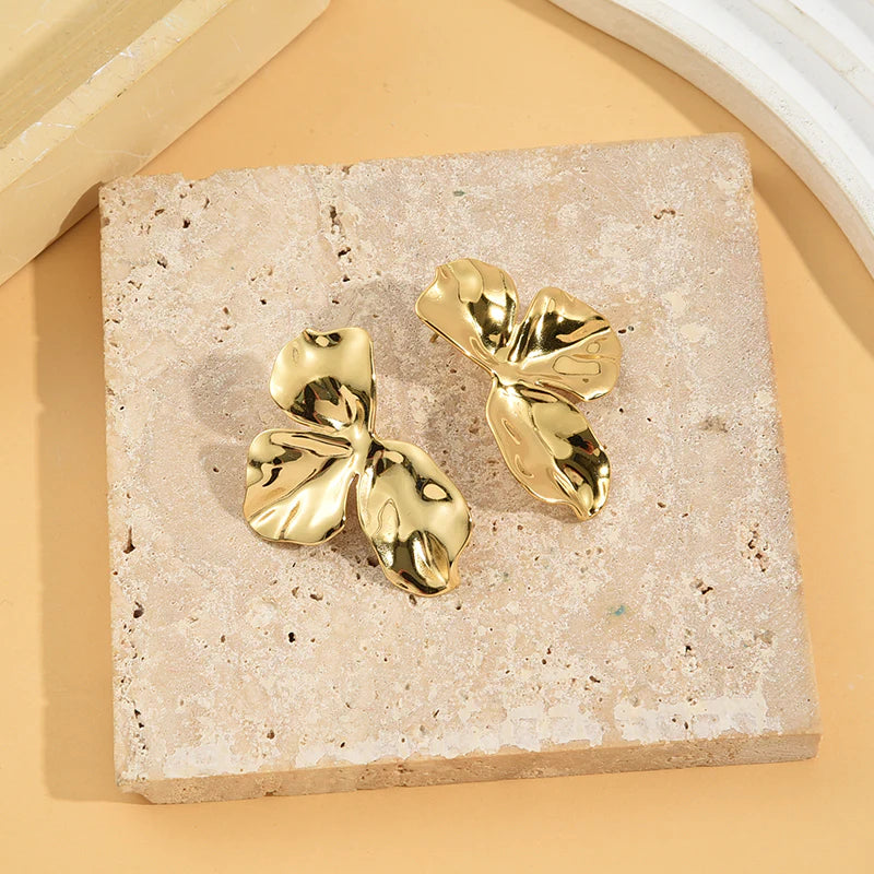 Boucles d'oreilles Acier inoxydable doré Luz
