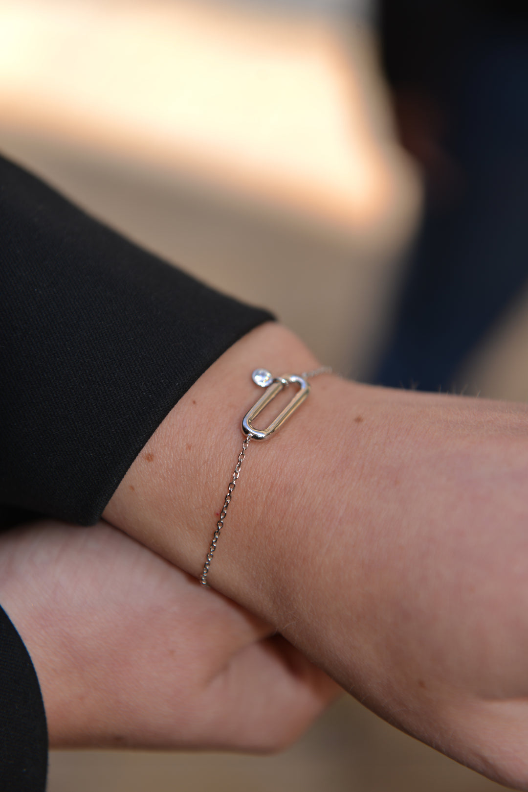 Bracelet Argent 925 avec pendentif OZ Maïly