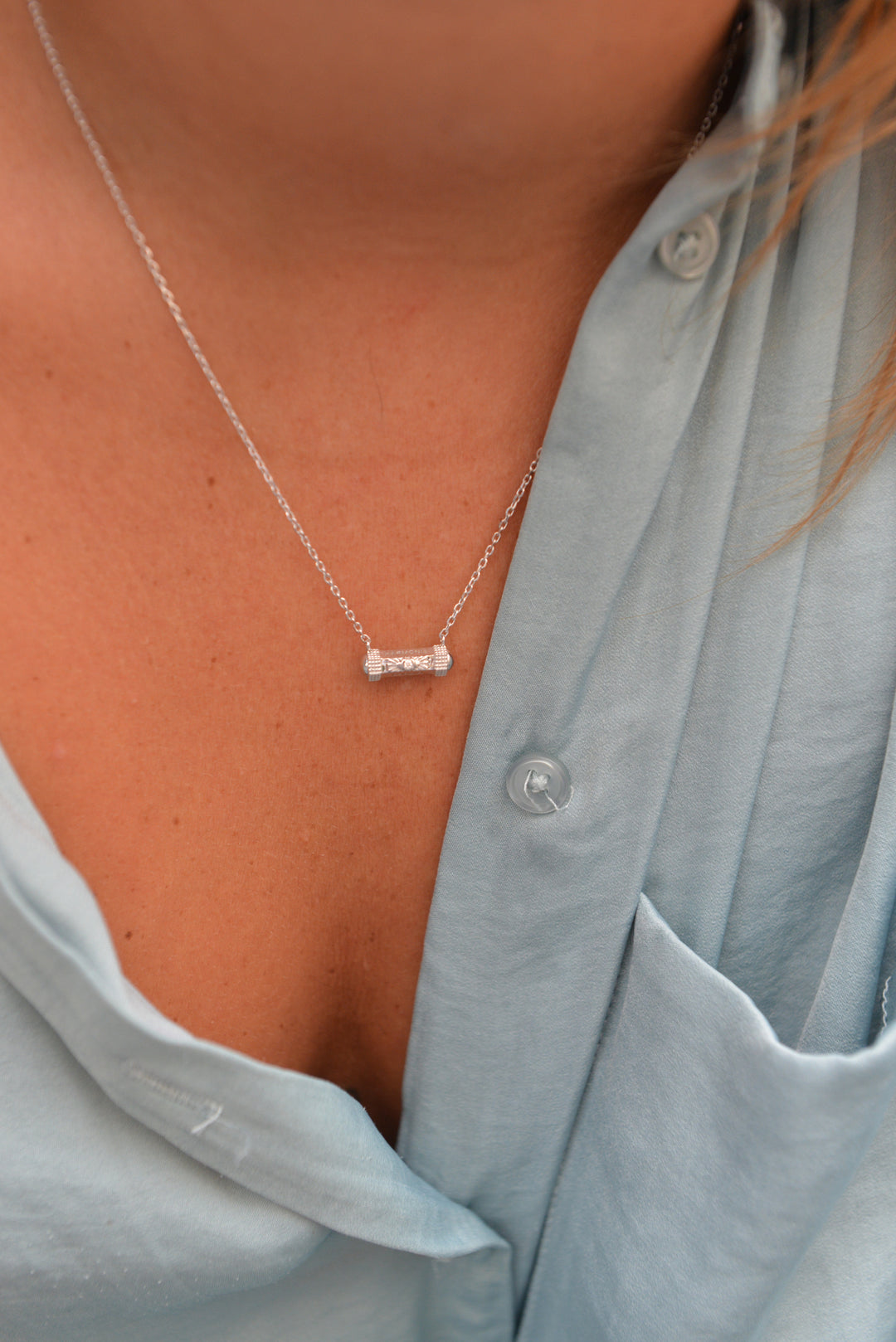 Collier Argent 925 motif aztèque Lima
