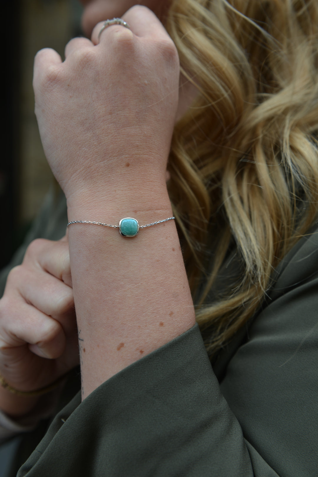 Bracelet Argent 925 & Amazonite Astrid