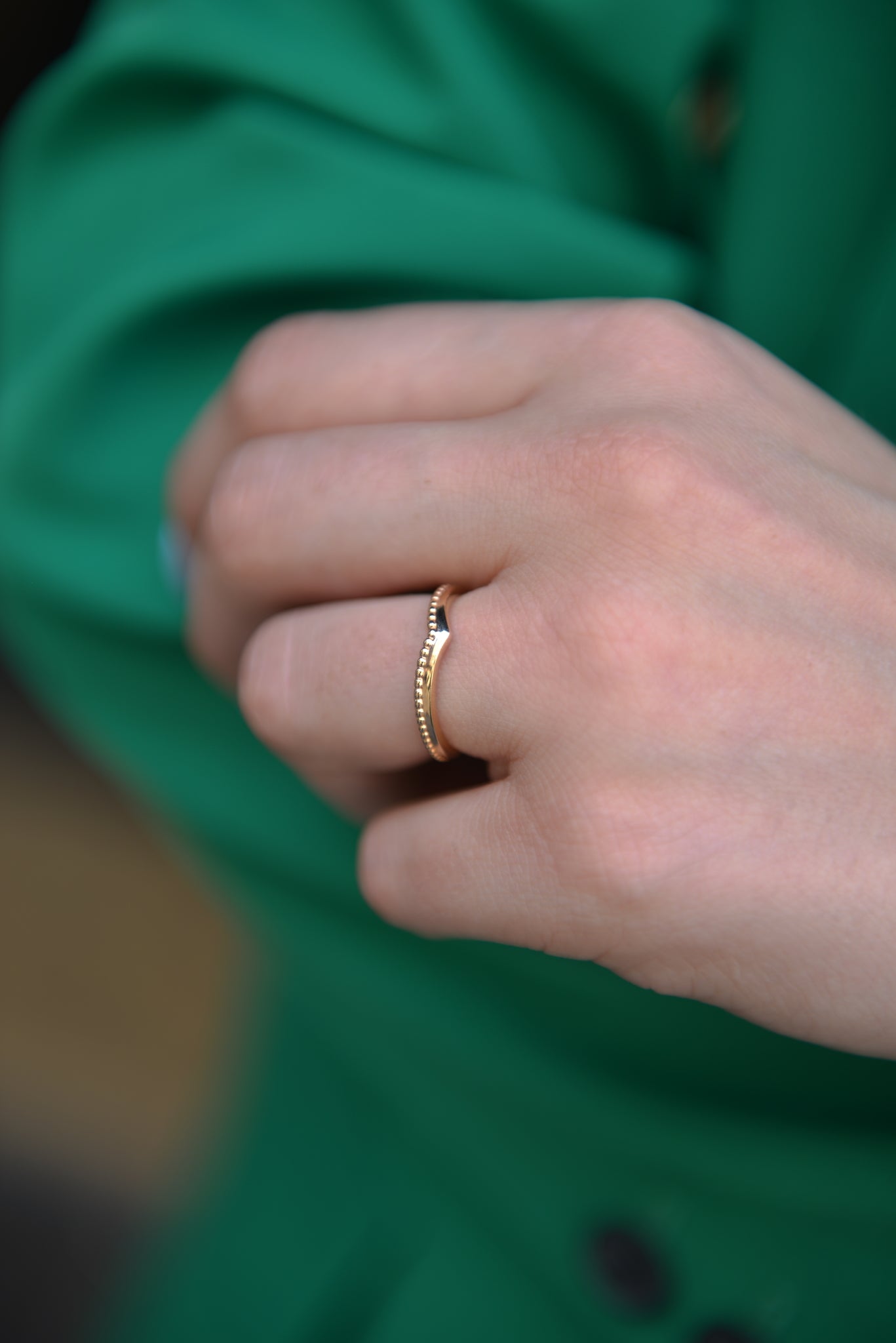 Bague Plaqu or forme aile de mouette Dania L UNIVERS D EDOUARD