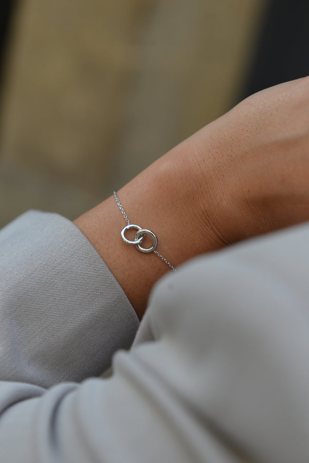 Bracelet Argent 925 cercles entrelacés Romeo