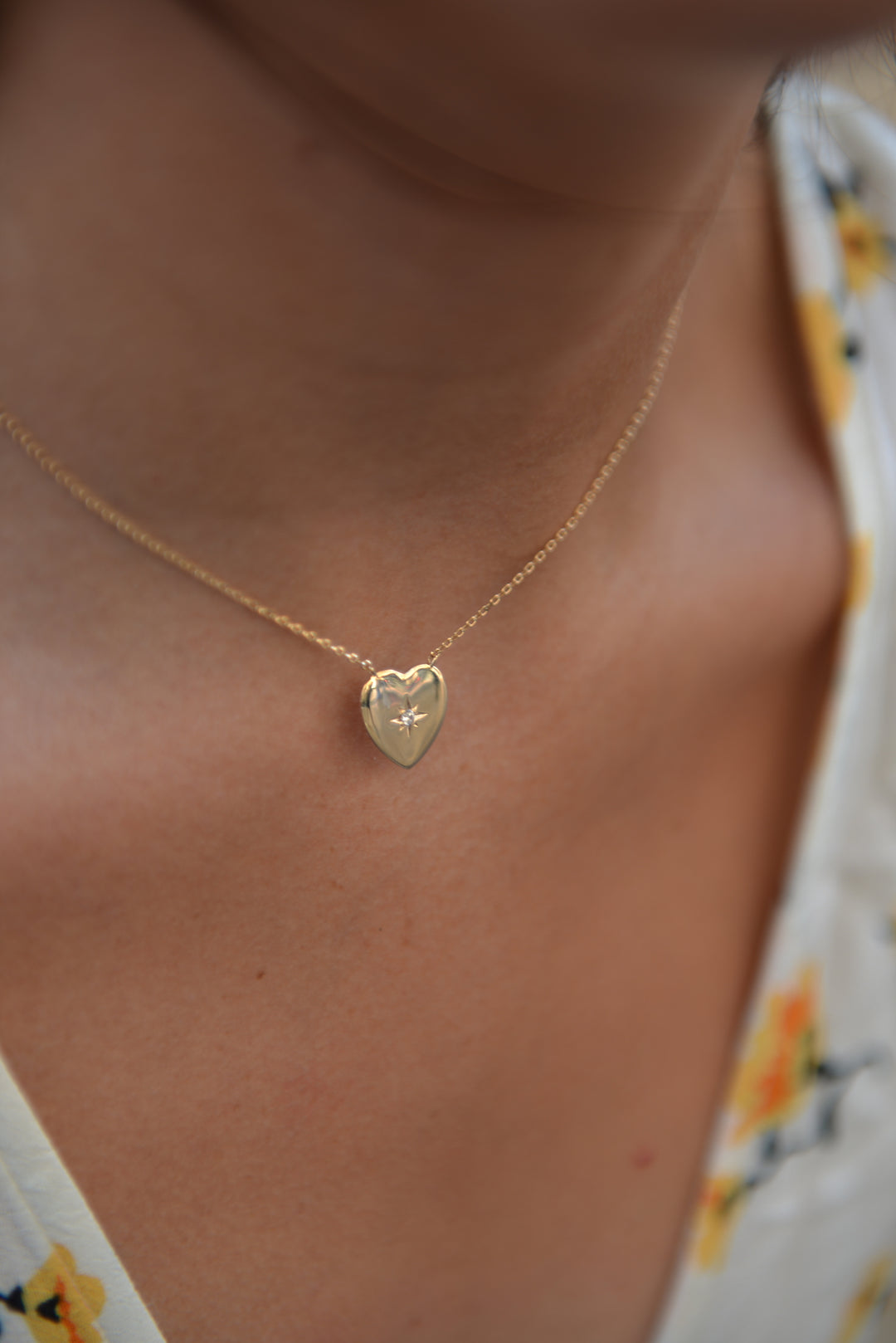 Collier Plaqué or forme cœur & OZ Valentine