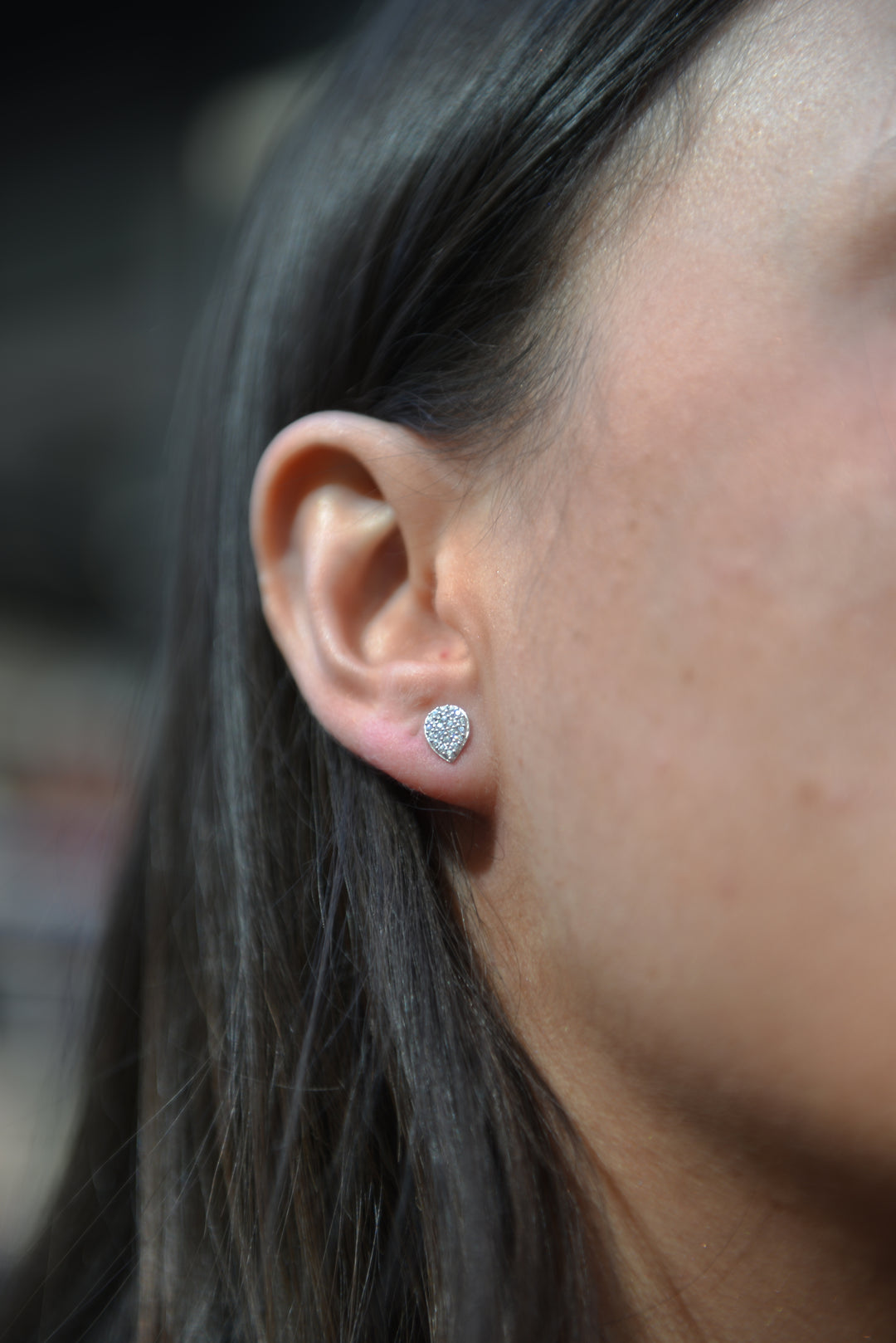 Boucles d'oreilles Argent 925 motif goutte & OZ Liliana