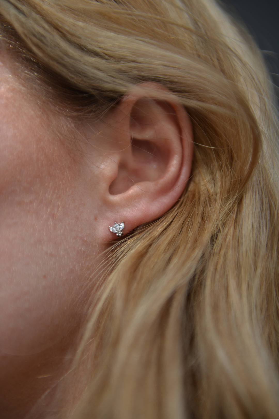 Boucles d'oreilles Argent 925 puces & OZ Swan