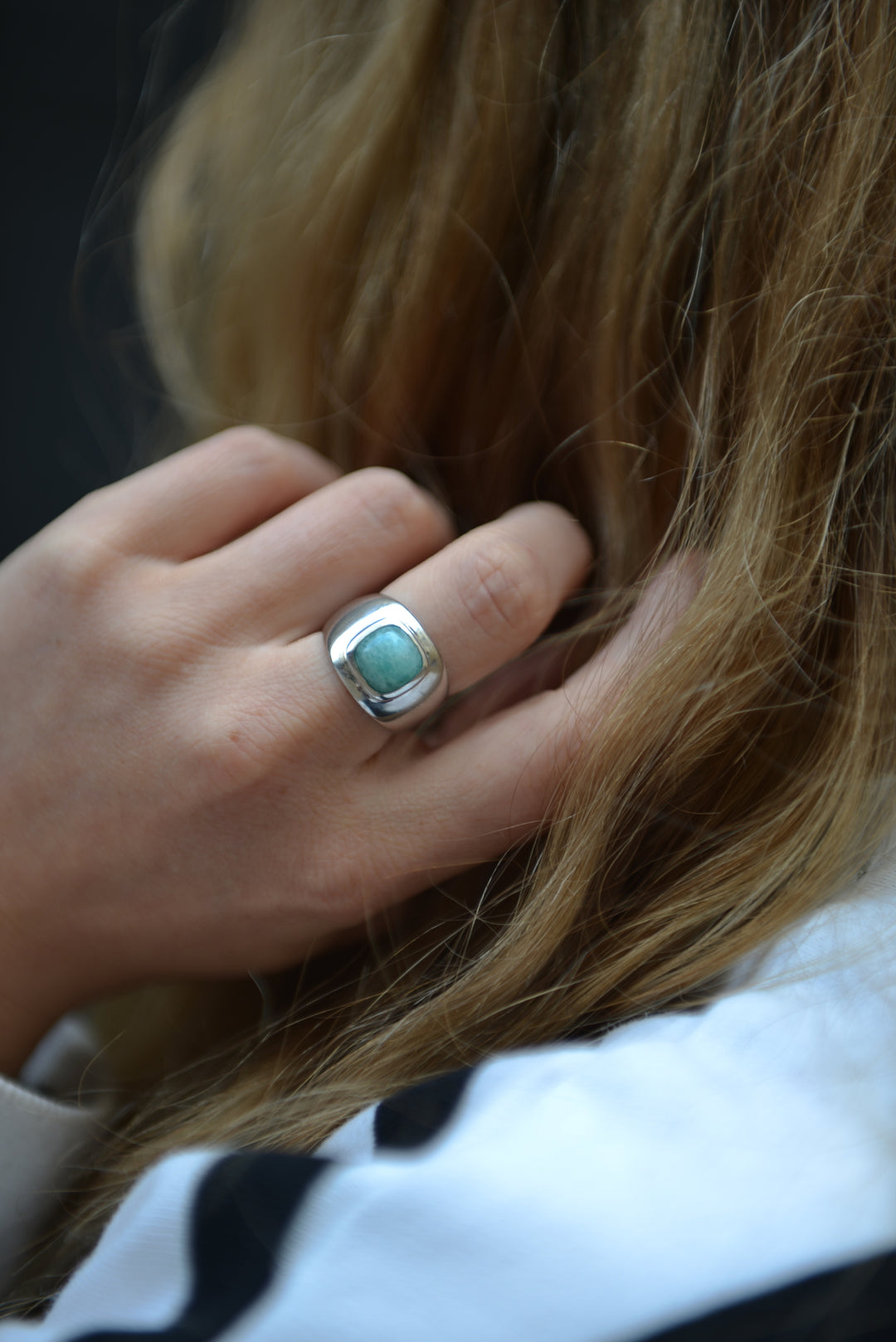 Bague Argent 925 & Amazonite Astrid