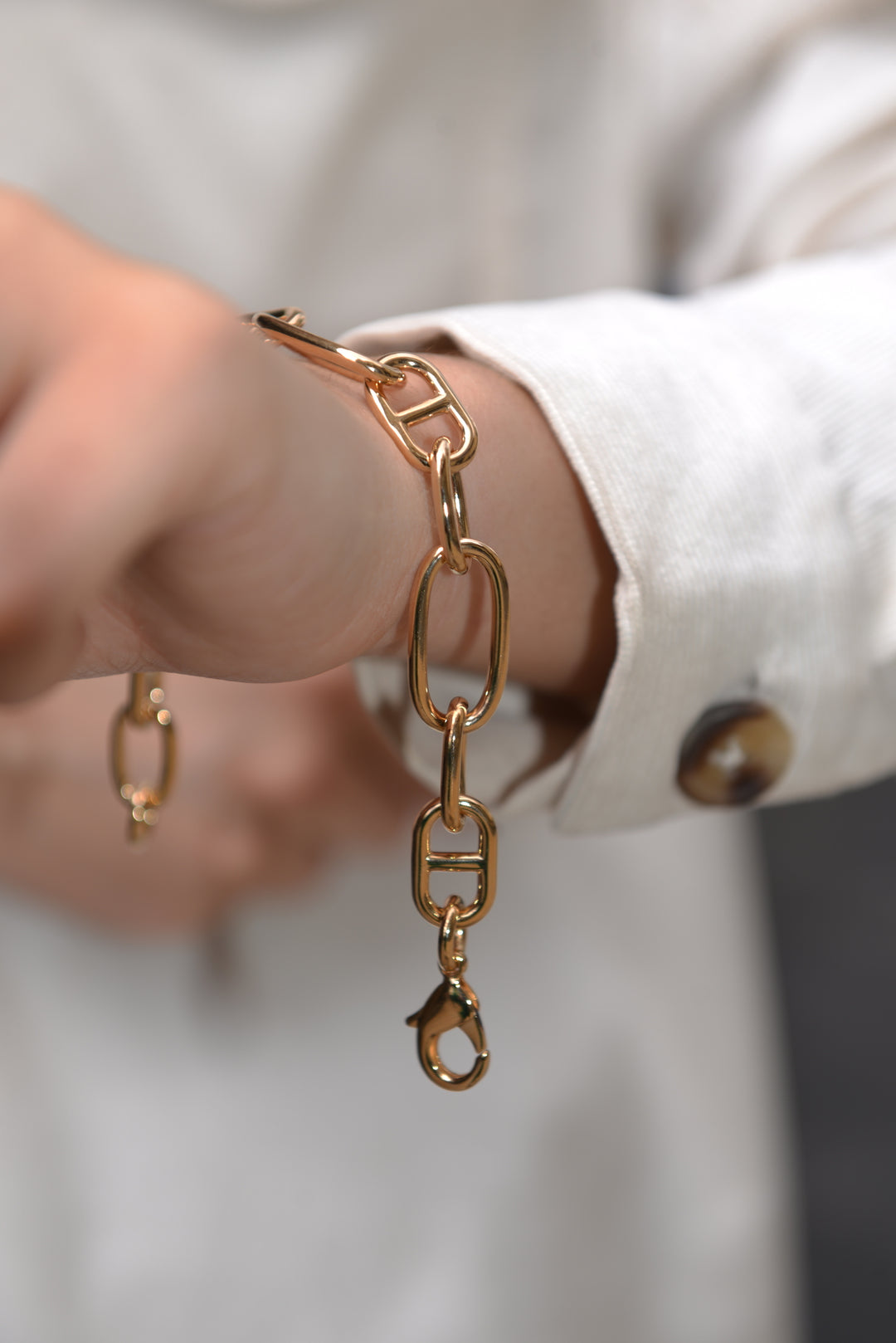 Bracelet Plaqué Or maille marine Enola