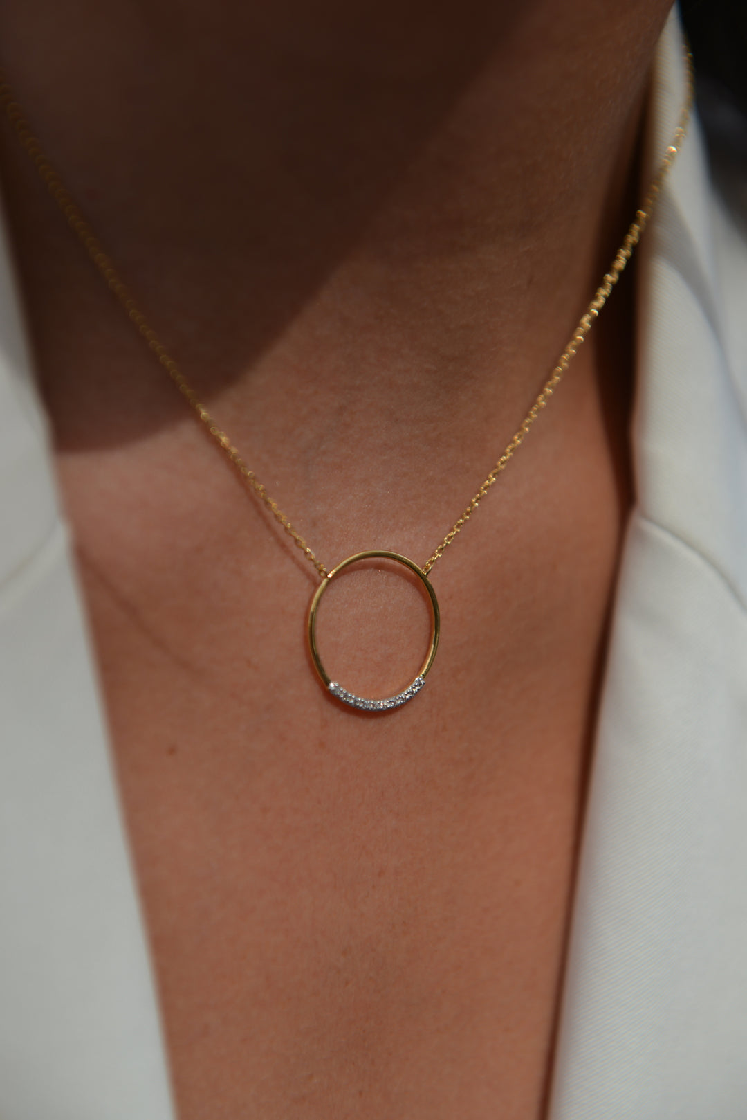 Collier Plaqué Or motif rond & OZ Loly