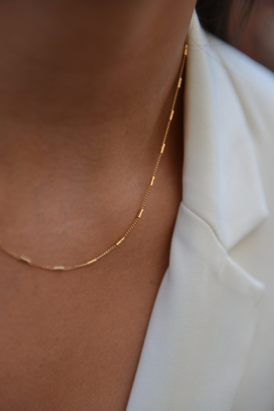 Collier Plaqué Or maille fine Dido