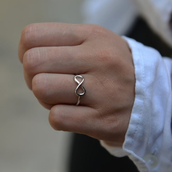Bague Argent 925 motif infini
