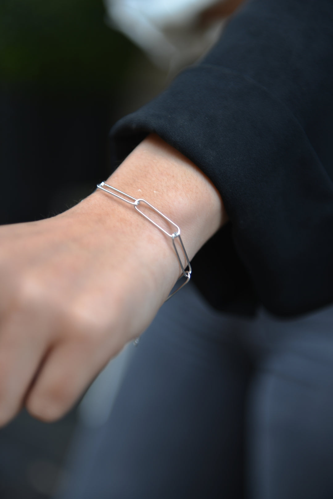 Bracelet Argent 925 maille trombone Zoé