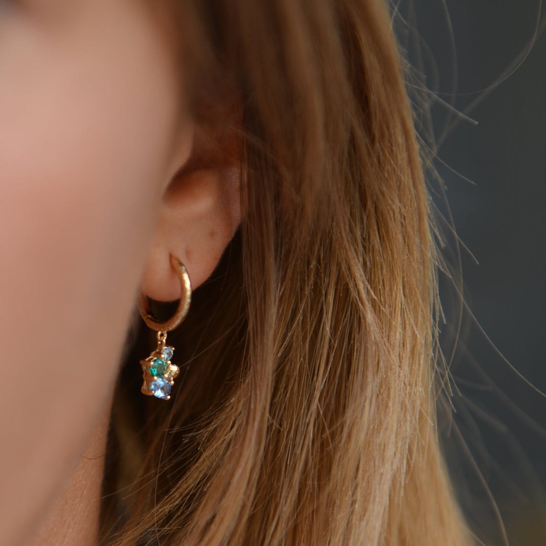 Boucles d'oreilles Plaqué Or & créoles Oz Maravillas