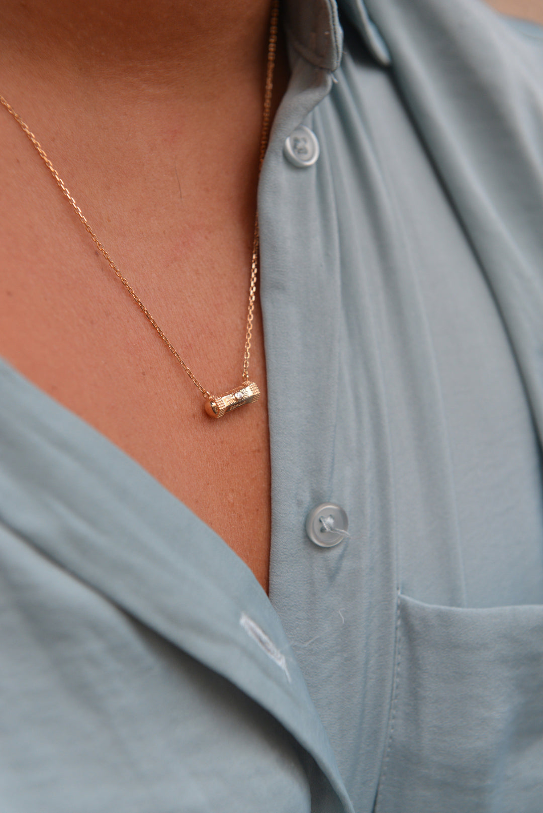 Collier Plaqué or & OZ Lima