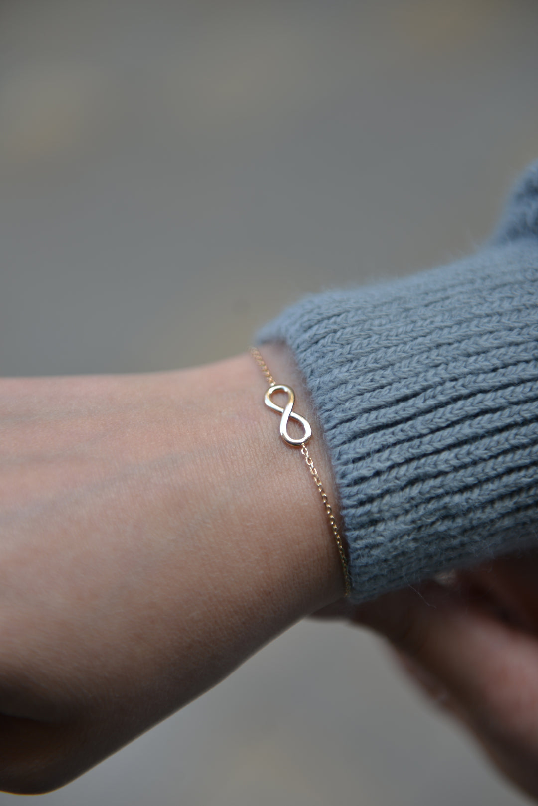 Bracelet Plaqué Or motif infini