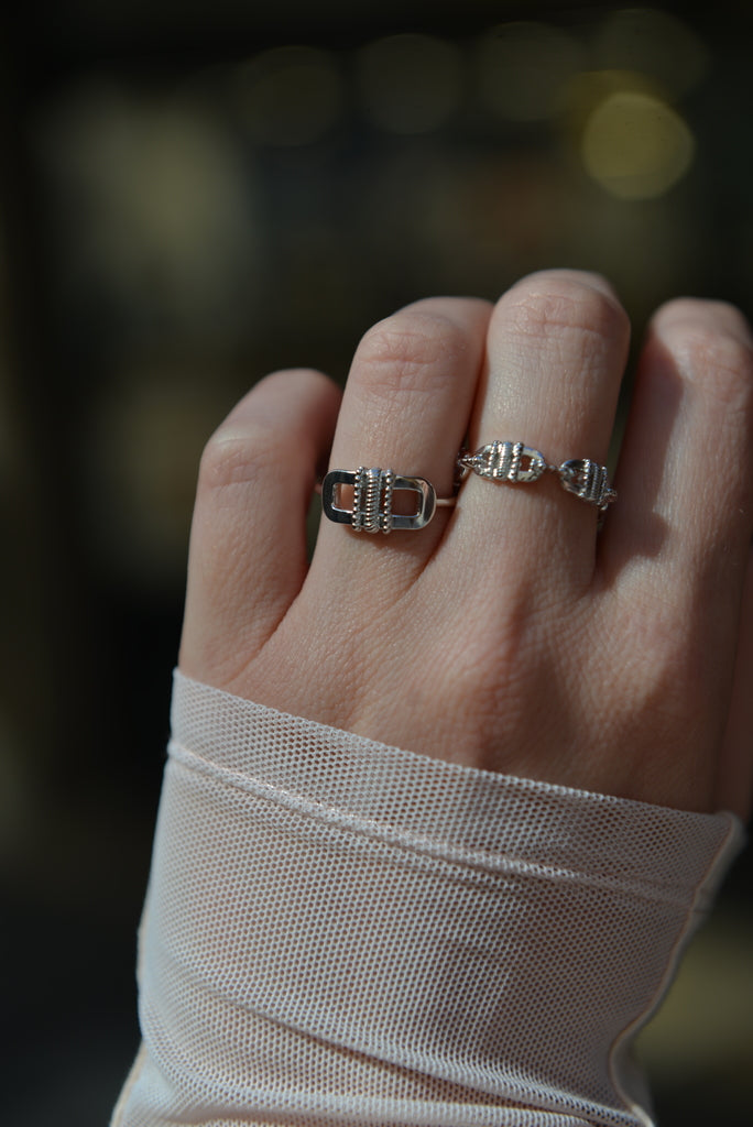 Bague Argent 925 motif Aztèque Akumal