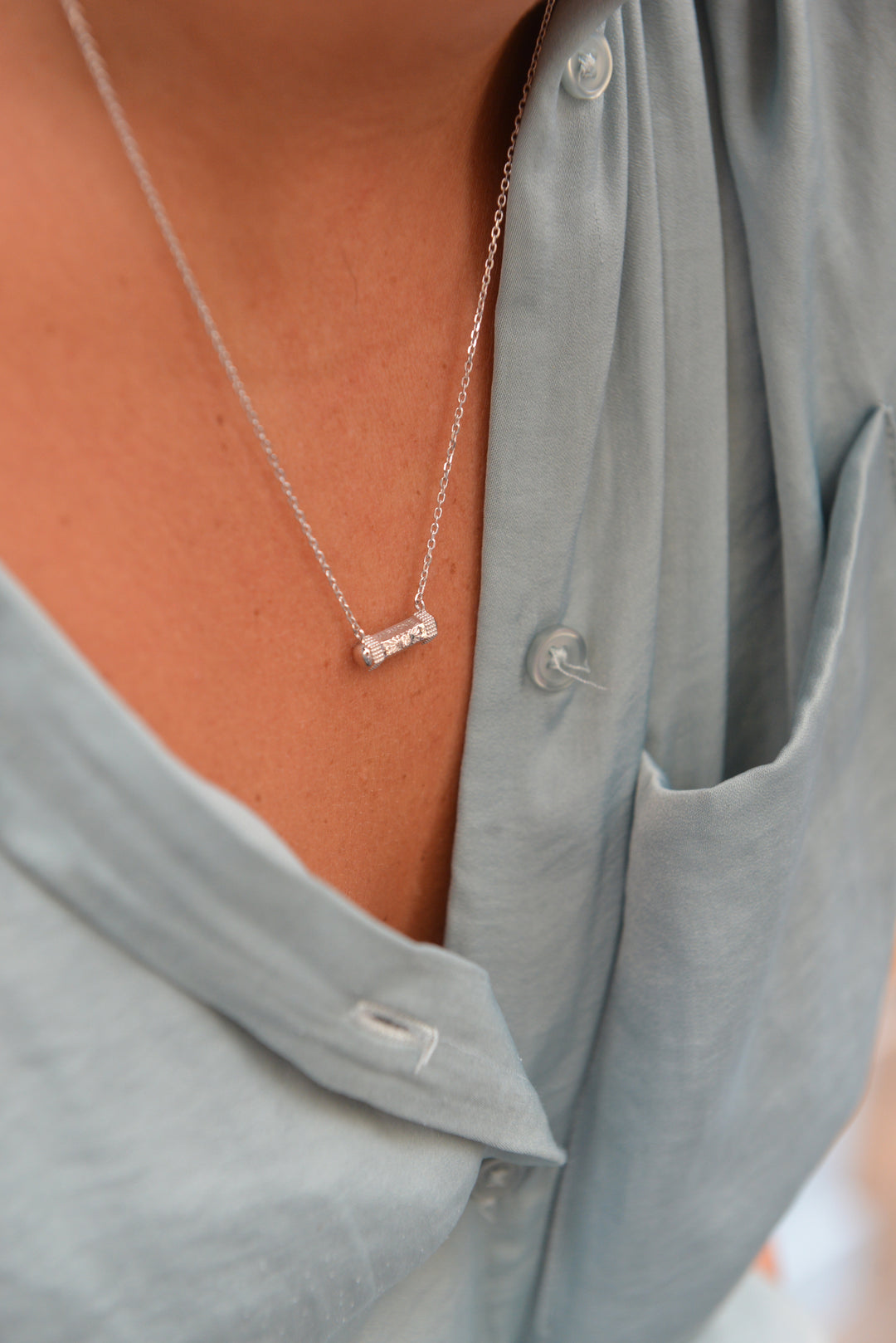 Collier Argent 925 motif aztèque Lima