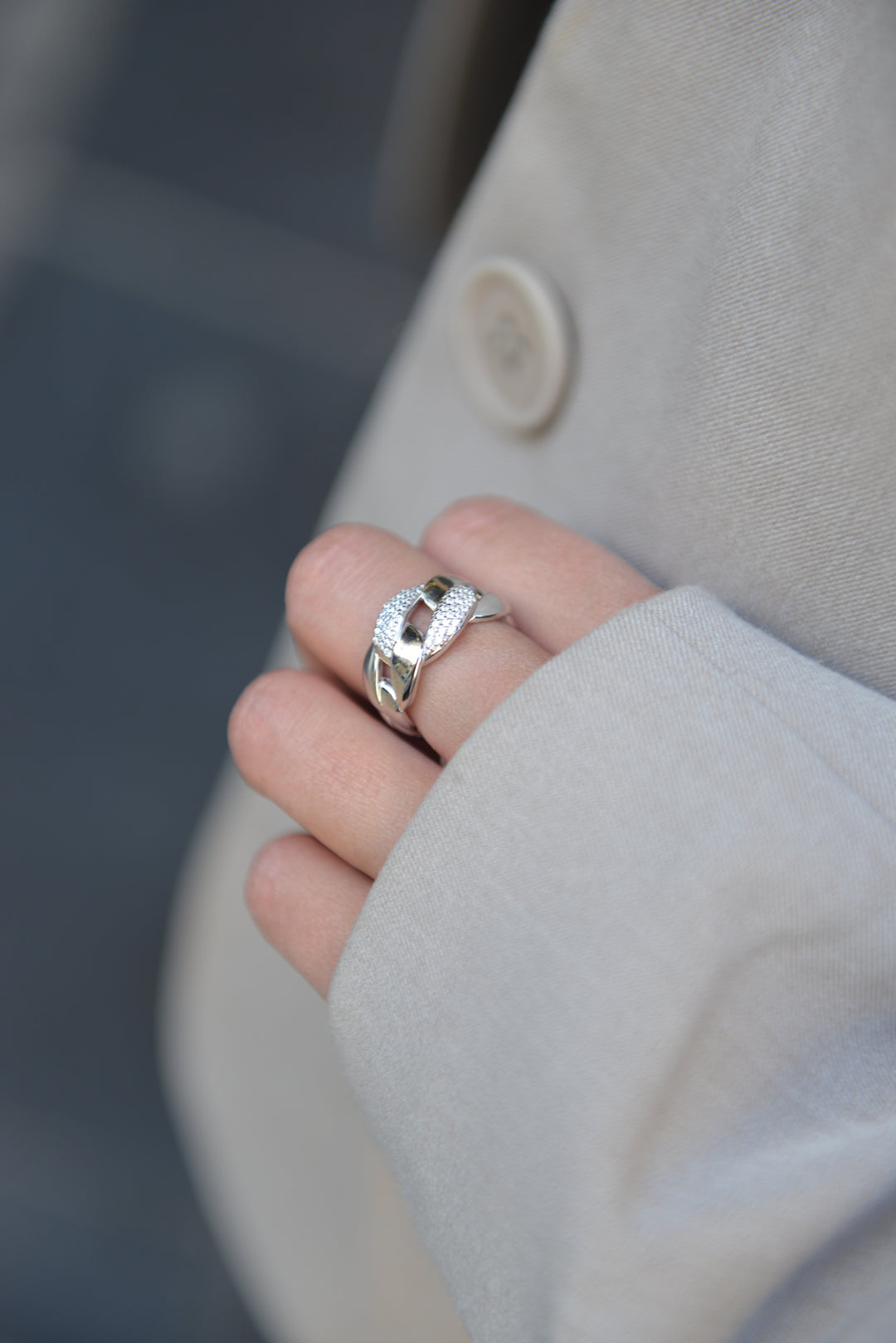 Bague Argent 925 motif tressé Annouck