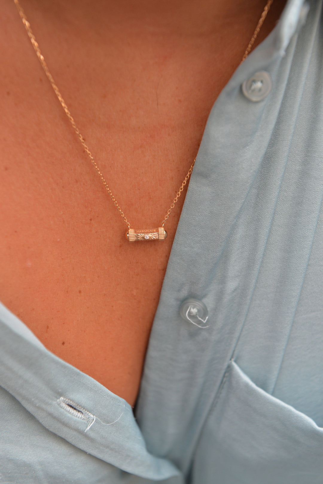Collier Plaqué or & OZ Lima