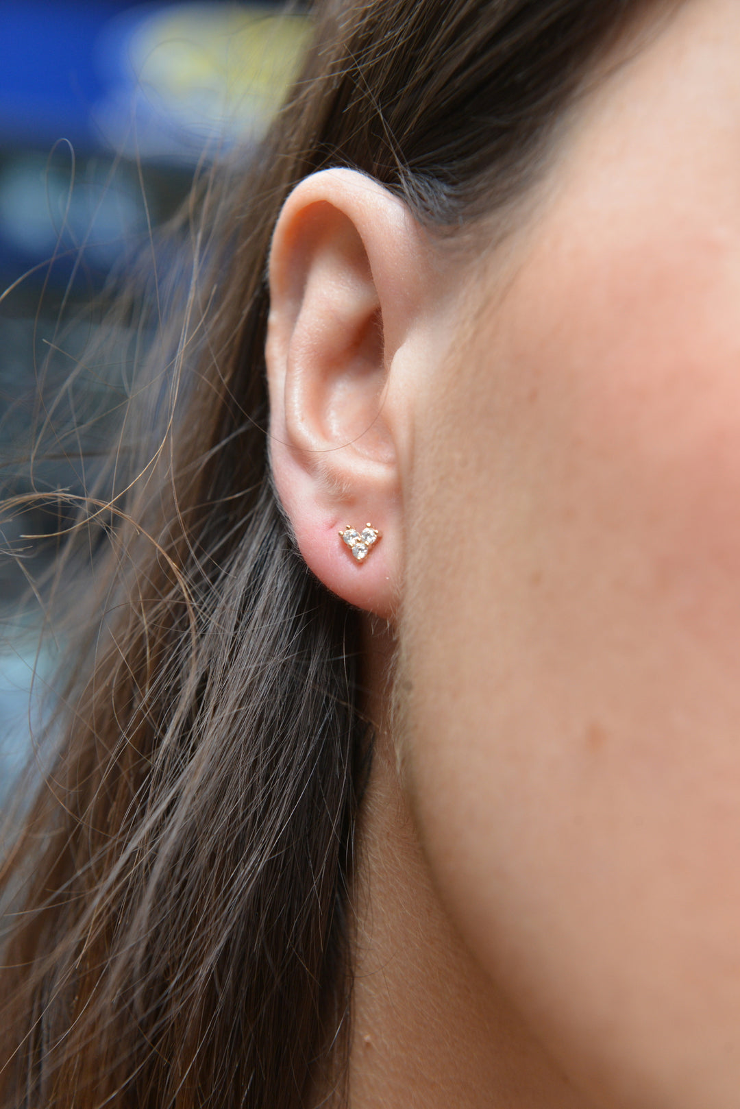 Boucles d'oreilles Plaqué Or puces losange Alya