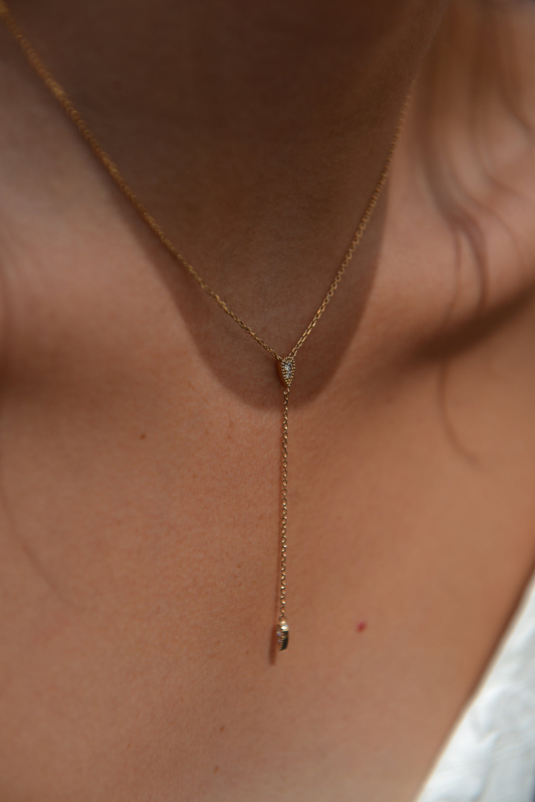 Collier Plaqué or en cravate & OZ Fallon