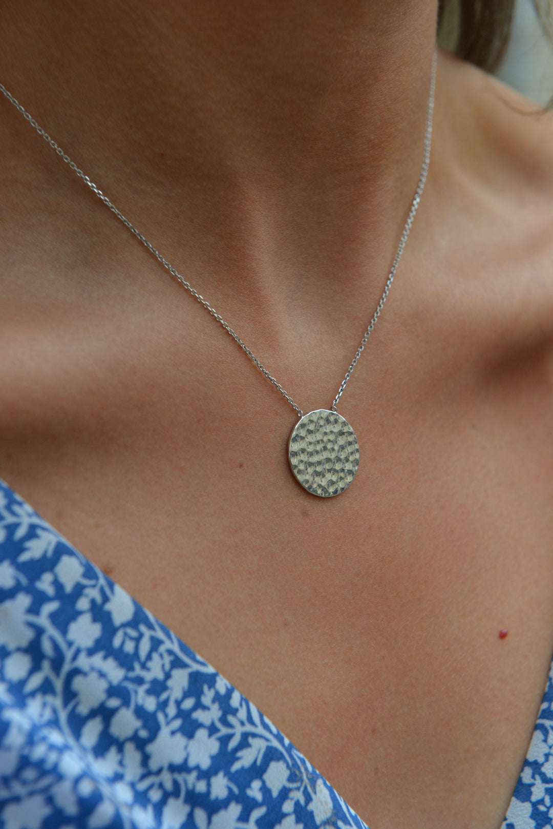 Collier Argent 925 Martelé Ankaa
