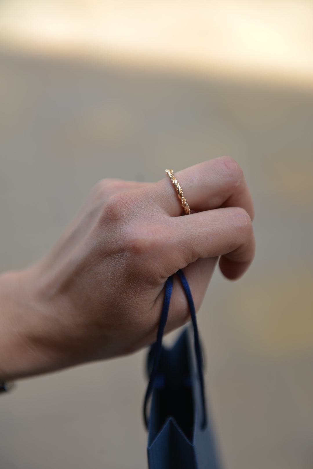 Bague Plaqué Or April