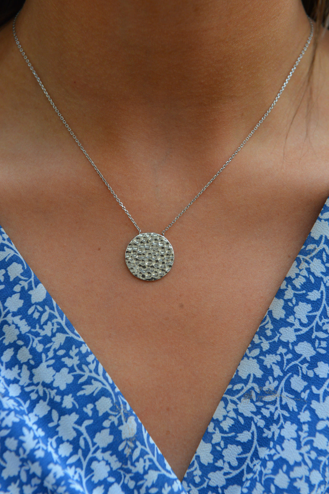 Collier Argent 925 Martelé Ankaa