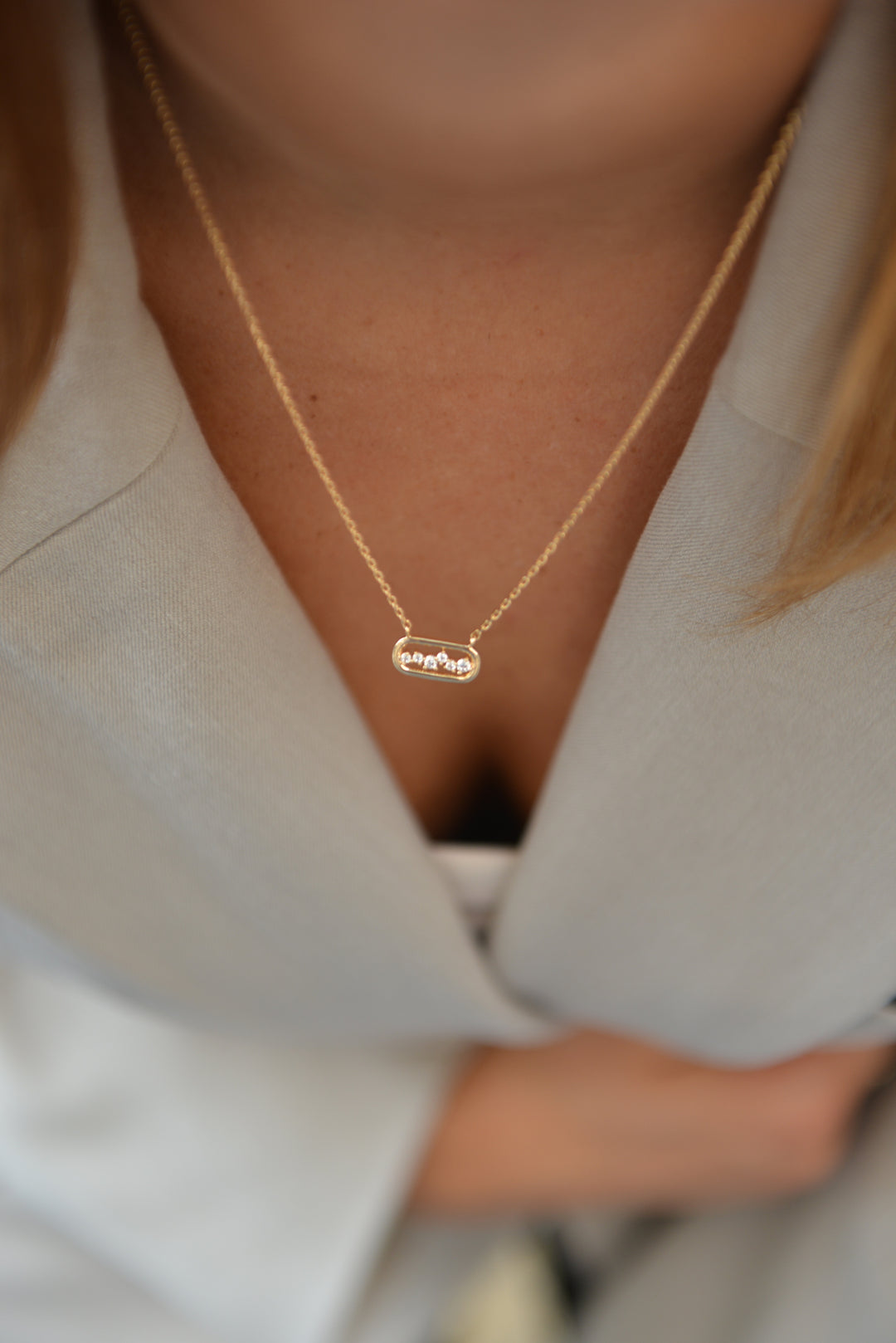 Collier plaqué or et Oz Millenia