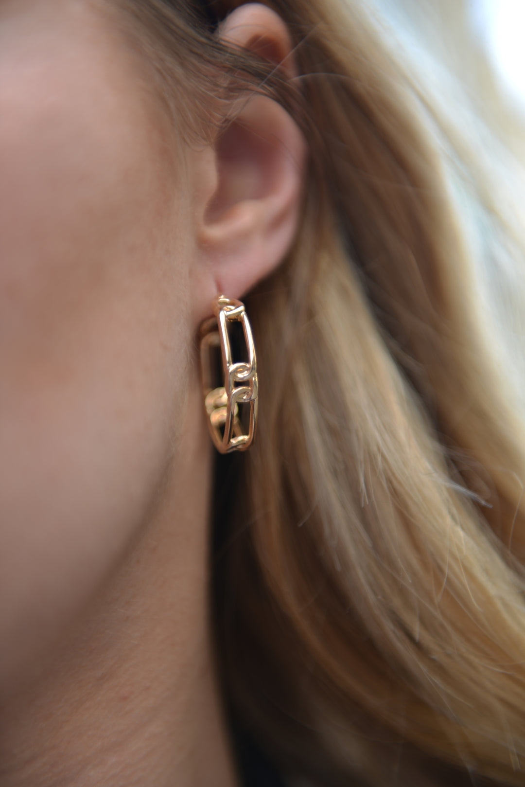 Boucles d'oreilles Plaqué Or créole Danaë