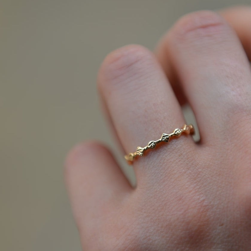 Bague Plaqué Or fine Jayna