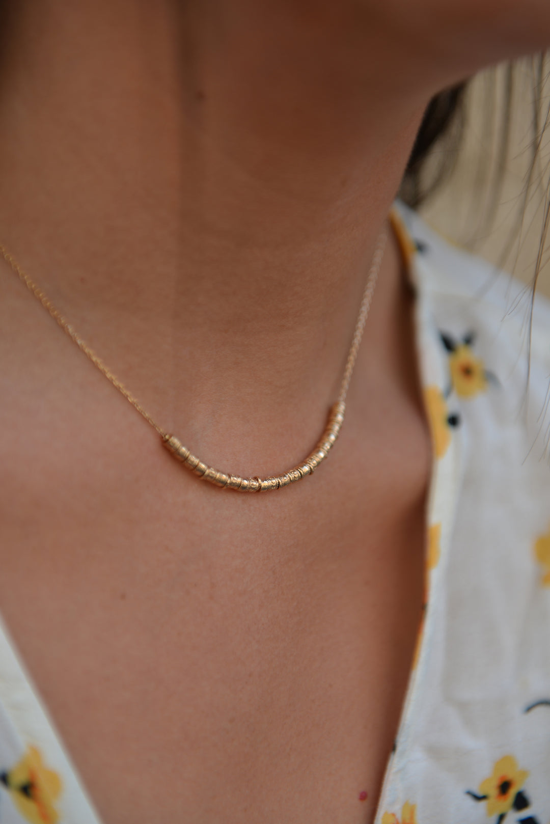 Collier Plaqué or motif aztèque Acapulco