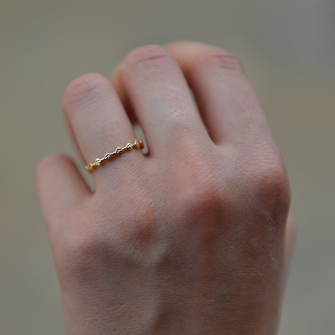 Bague Plaqué Or fine Jayna