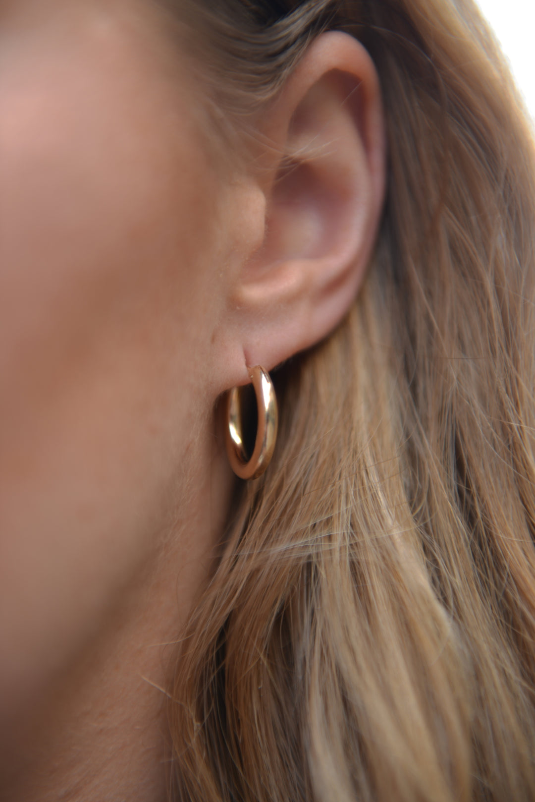 Boucles d'oreilles Plaqué or créole Louna