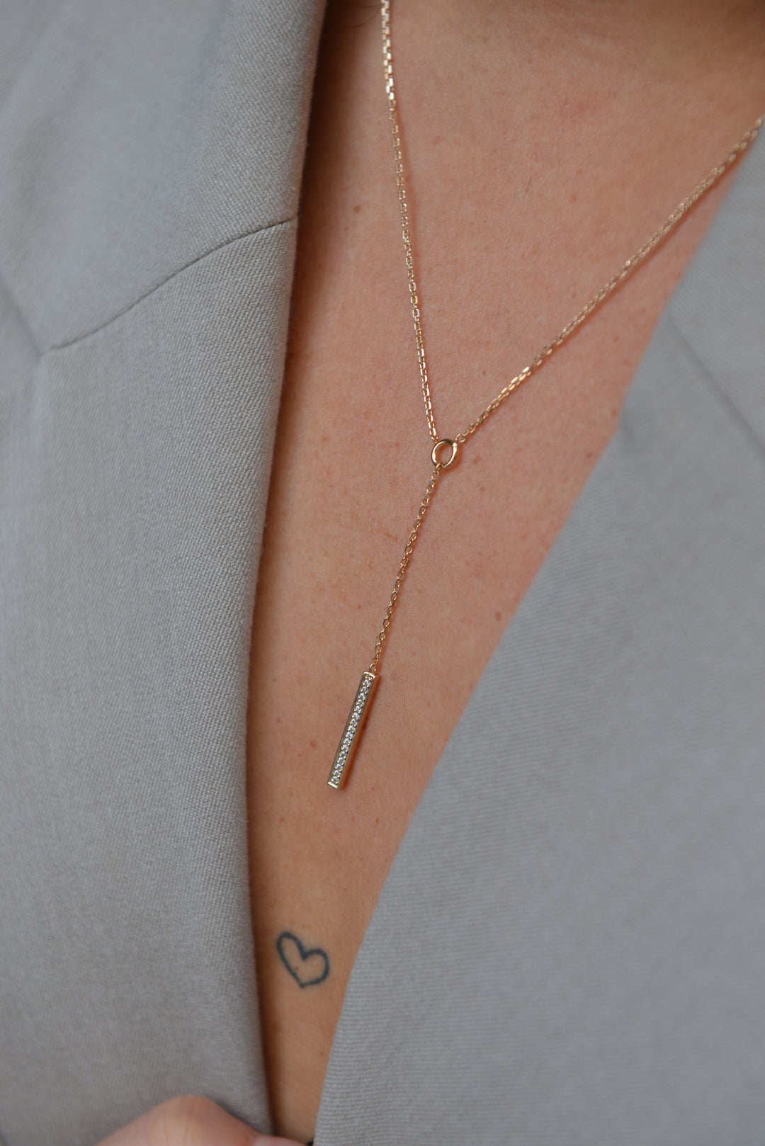Collier Plaqué or cravate & Oz Oscar