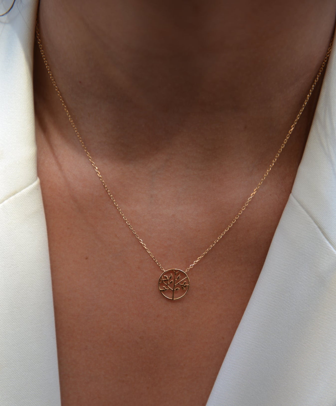 Collier Plaqué Or arbre de vie Viva