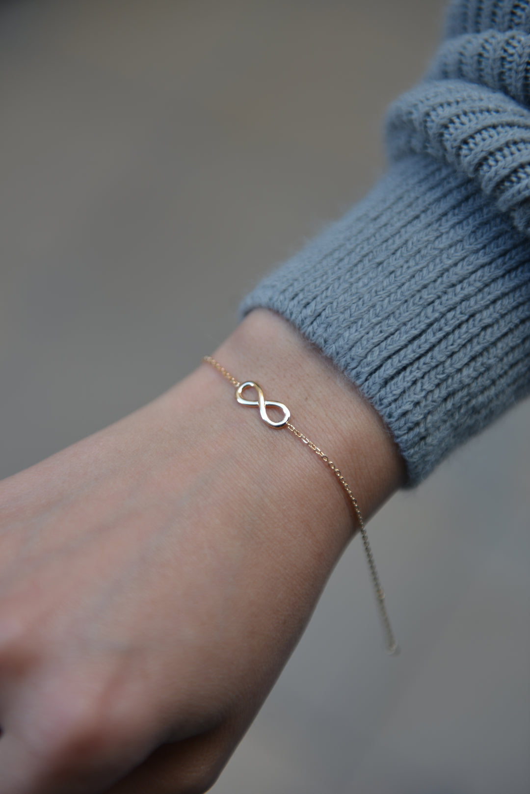 Bracelet Plaqué Or motif infini