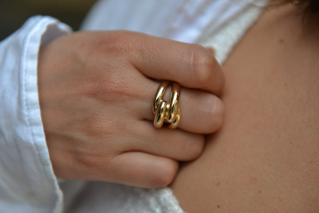 Bague Plaqué Or Apollo
