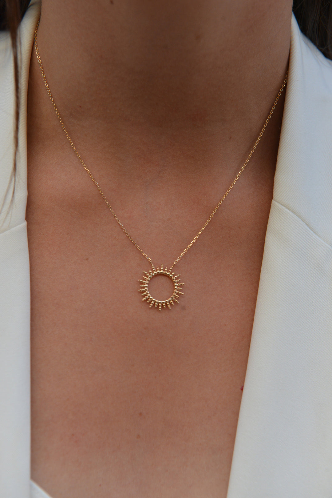 Collier Plaqué Or Hélios