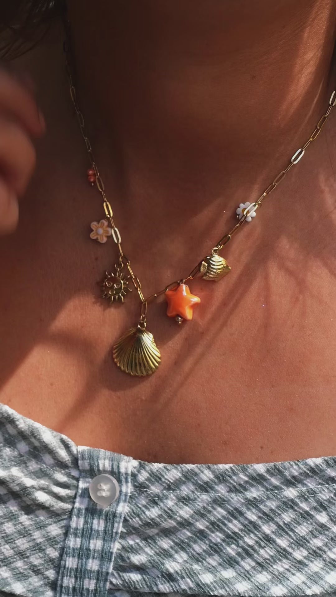 Collier Acier inoxydable doré femme Tamaréa