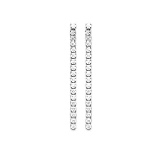 Boucles d'oreilles Argent 925 rivière OZ Ariel
