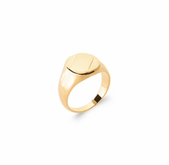Bague homme Plaqué Or Léo