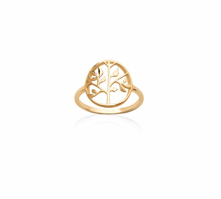 Bague Plaqué Or arbre de vie Viva