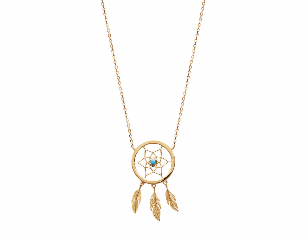 Collier Plaqué Or Attrape-rêve Dream
