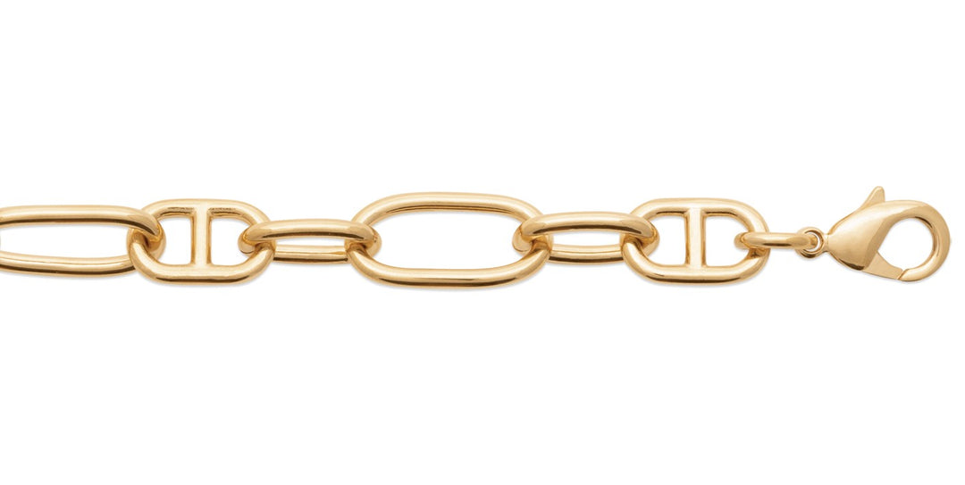 Bracelet Plaqué Or maille marine Enola