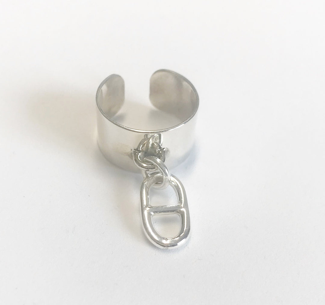 Bague Argent 925 avec pampille Pavel