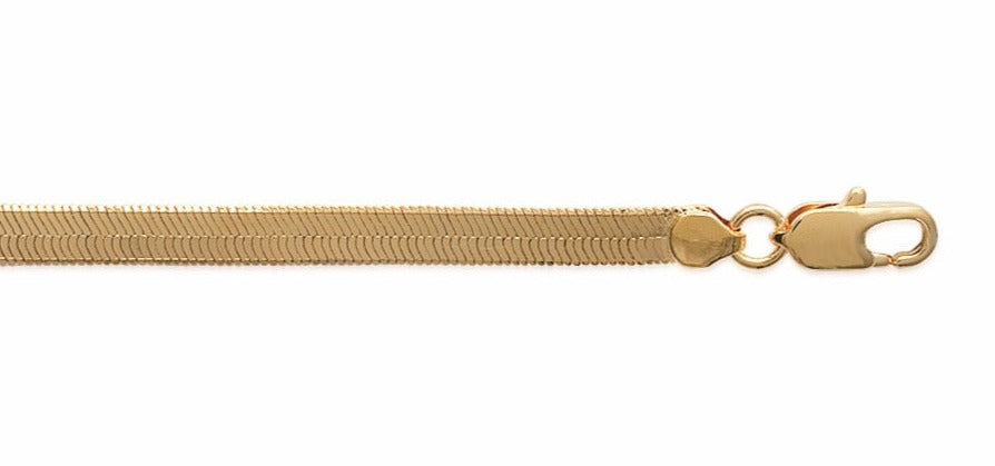 Collier Plaqué Or maille miroir London