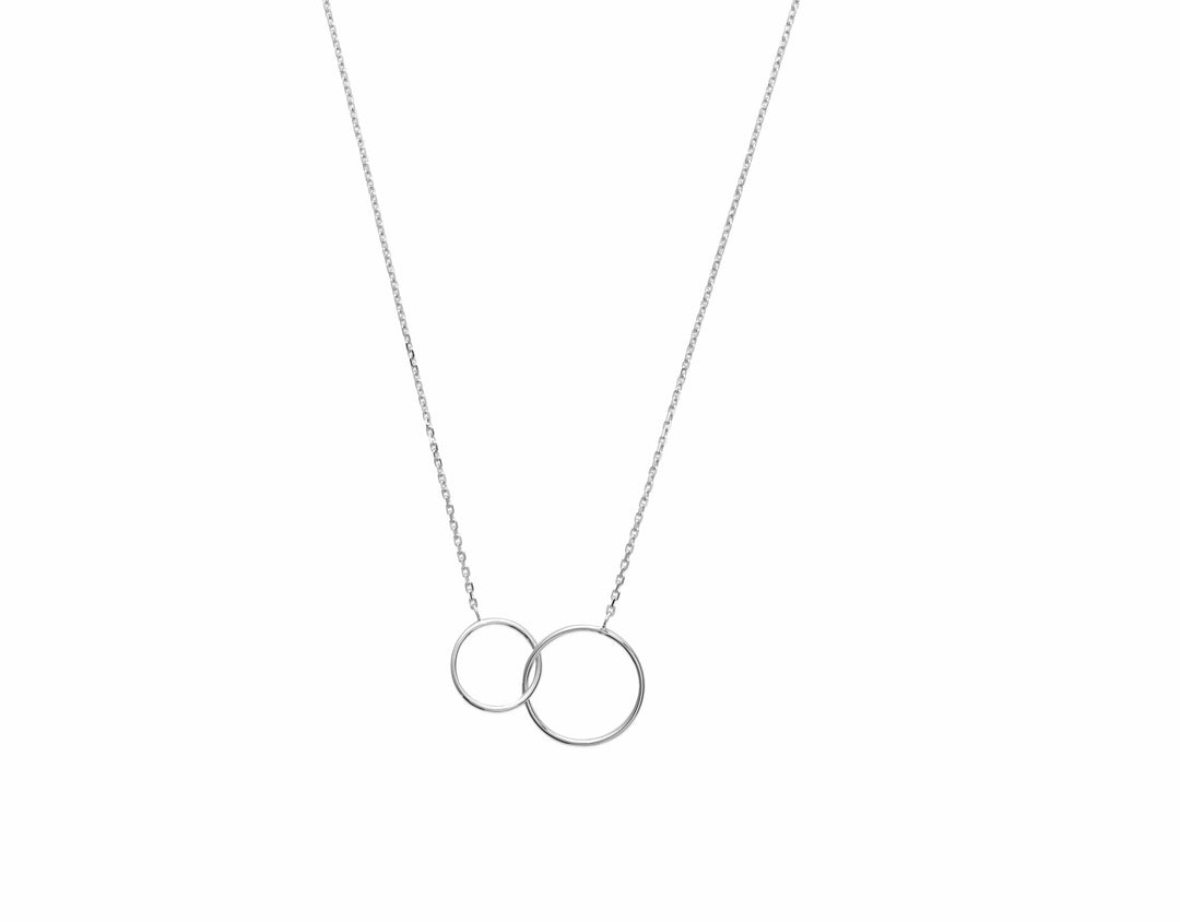 Collier Argent 925 cercles entrelacés Oslo