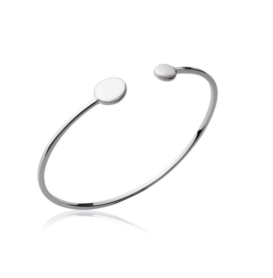 Jonc Argent 925 motif rond Lili